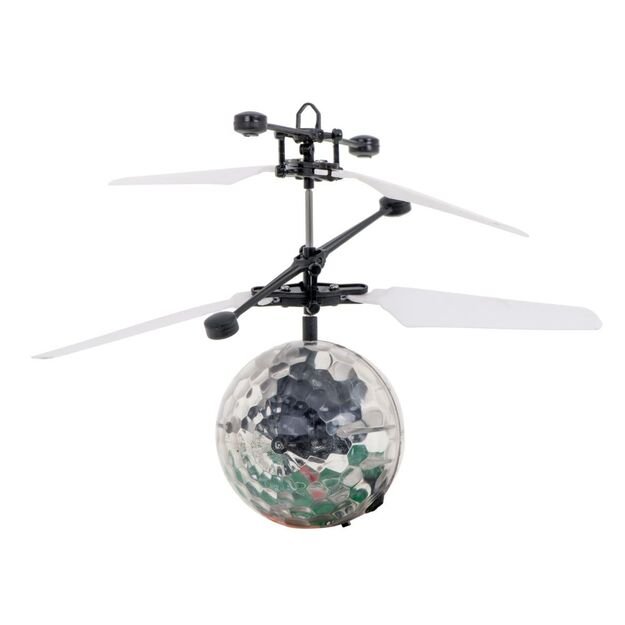 Hand operated flying disc ball