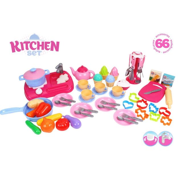 Žaislinės virtuvėlės komplektas su priedais 7280