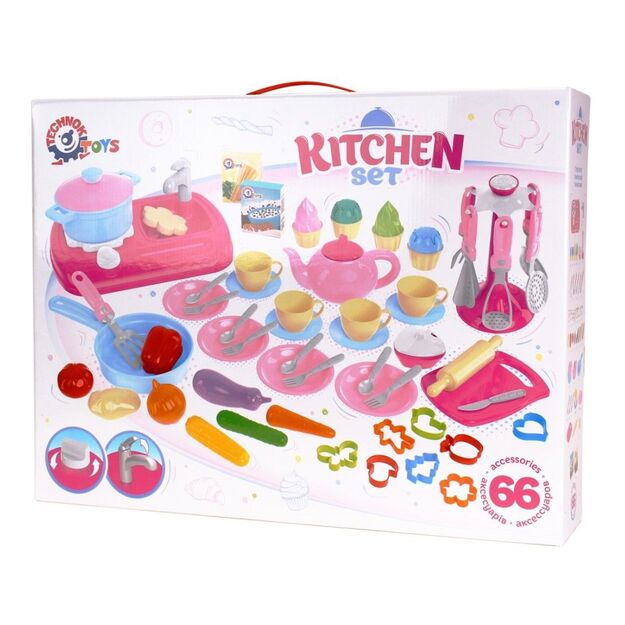 Žaislinės virtuvėlės komplektas su priedais 7280