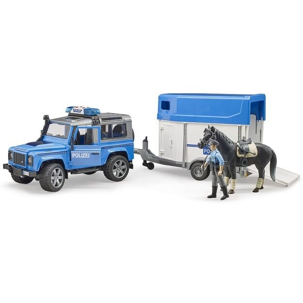 BRUDER Police car with horse trailer 02588