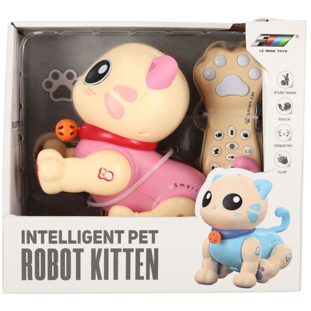 Interactive remote-controlled kitten