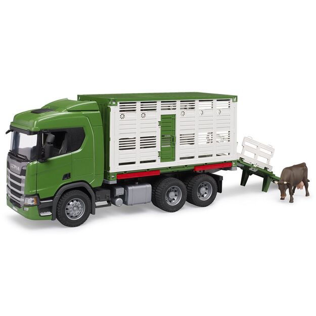 BRUDER gyvulių vežimo sunkvežimis Scania 03548