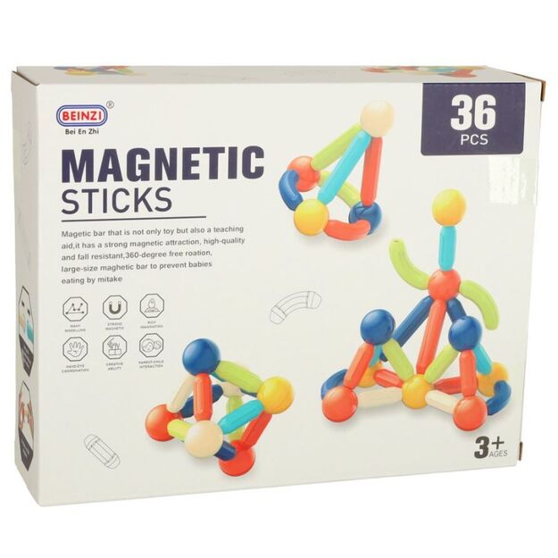 Magnetic block constructor 36 parts