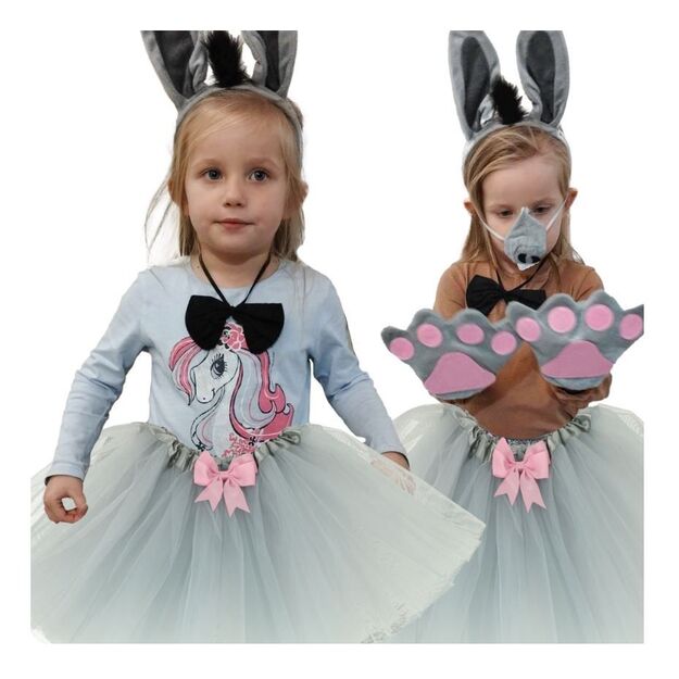 Carnival donkey costume for a girl 7 pieces 4905