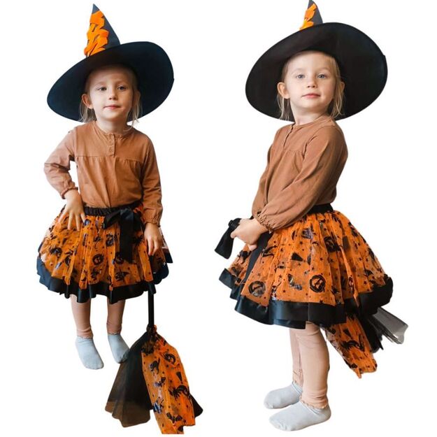 Children's witch costume for ages 2-6 (4906)