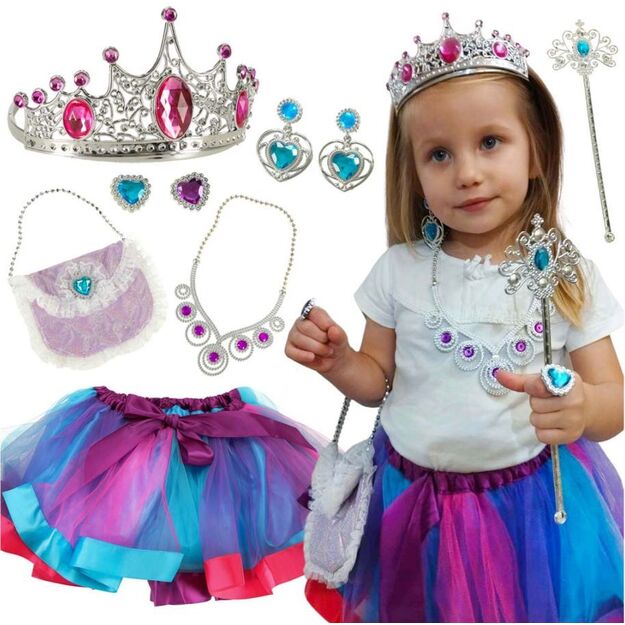 Vaikiškas princesės kostiumas 9 dalių 4908
