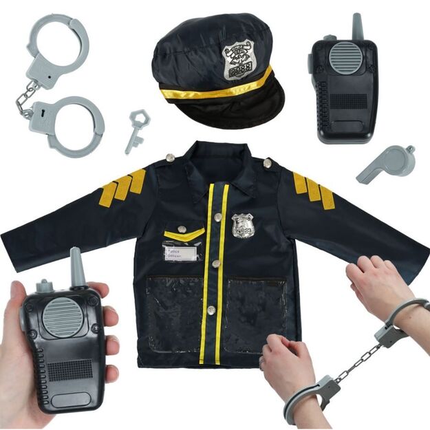Children's policeman costume with accessories 4909