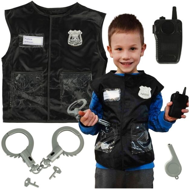 Children's policeman costume with accessories 4910
