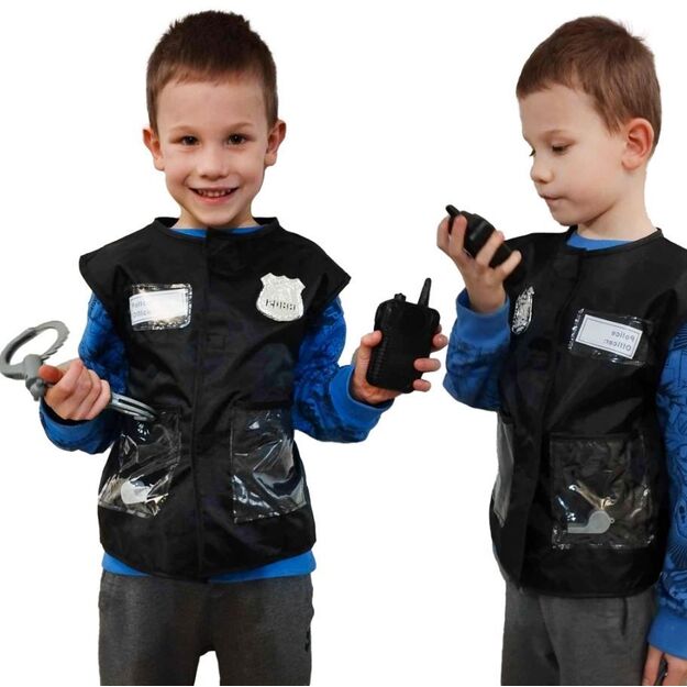 Children's policeman costume with accessories 4910