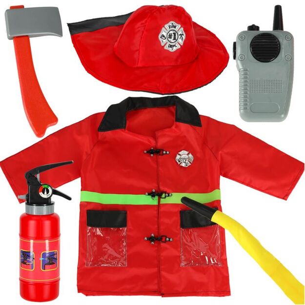 Children's firefighter costume with accessories 4936