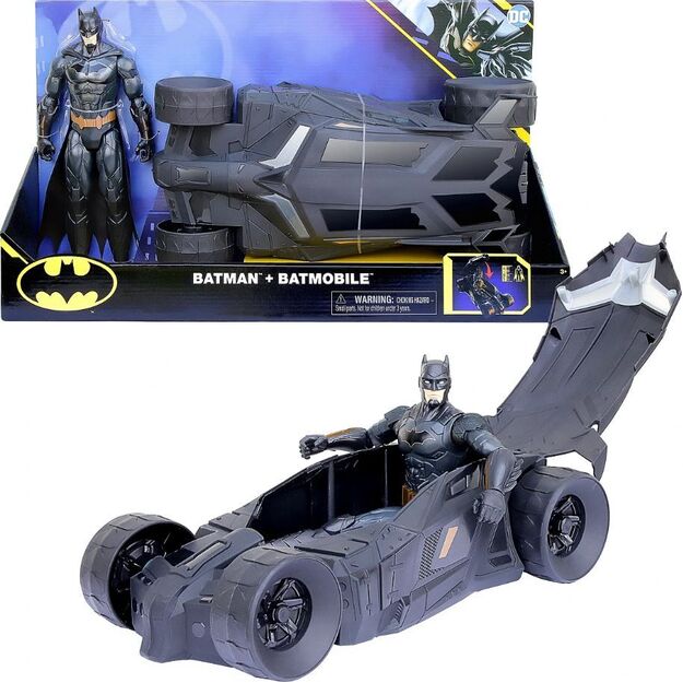 Batman figūrėlė su batmobiliu