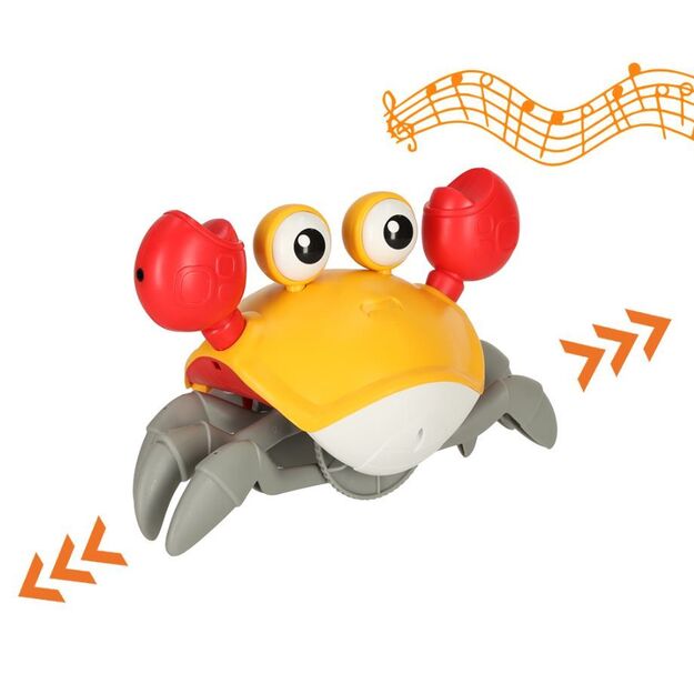 Interaktyvus vaikštantis krabas su garsais