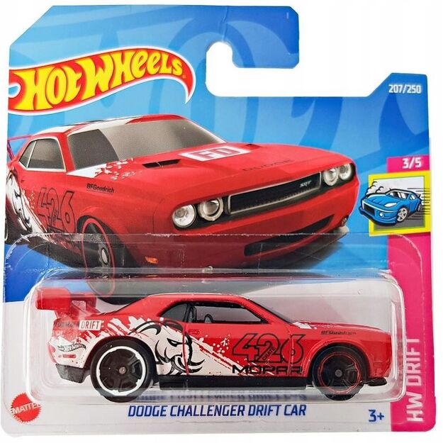Hot Wheels automodeliukas Dodge Challenger Drift car