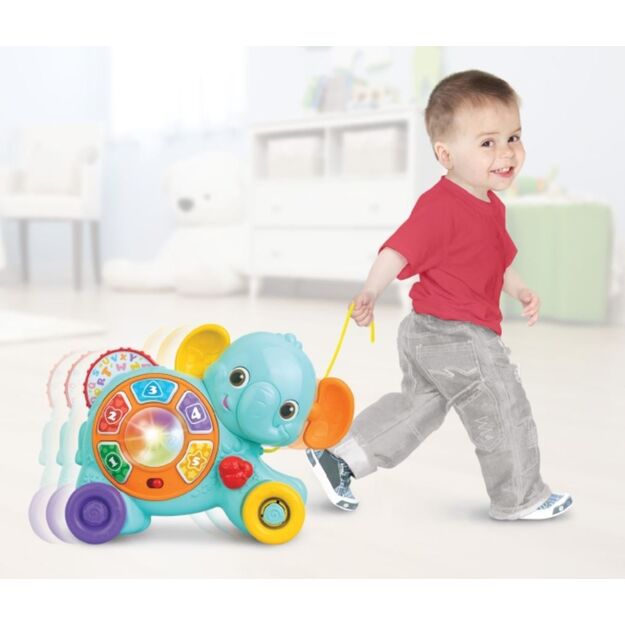 Interactive pull toy Elephant Winfun