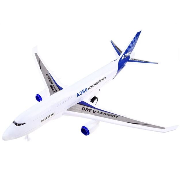 Large toy airplane with lights 68 cm