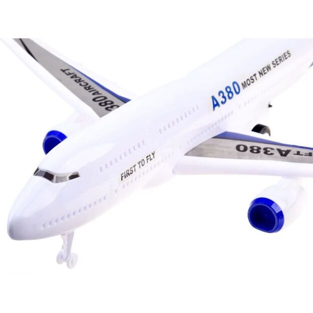 Large toy airplane with lights 68 cm