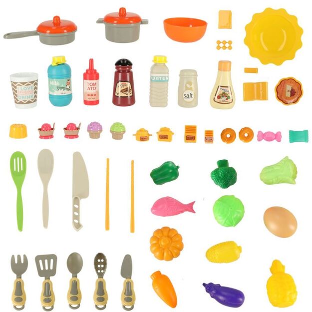 Children's kitchen with accessories - 77 parts