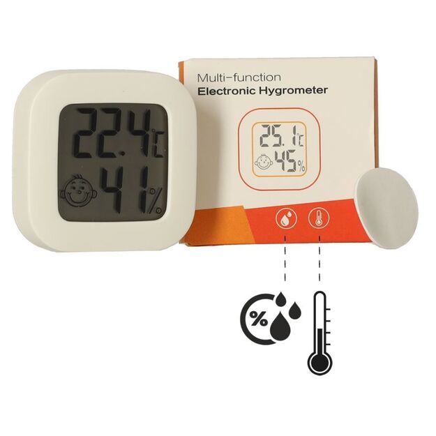 Kambario drėgmės ir šilumos matavimo termometras