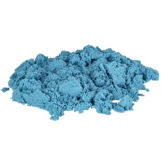 Kinetinis smėlis 1kg (mėlyna spalva)