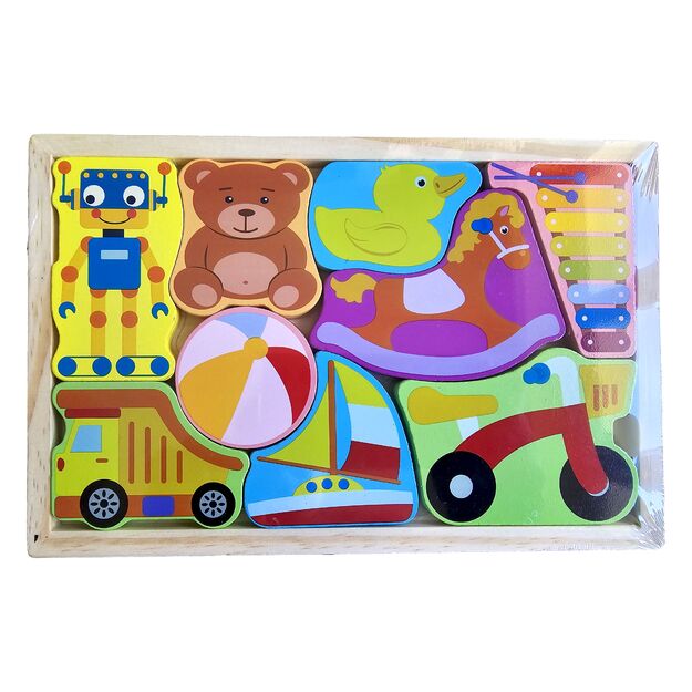 Wooden puzzle - find the right place for Toys