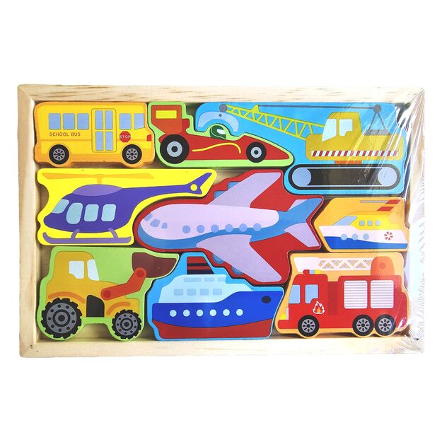 Wooden puzzle - find the right place Transport 5061