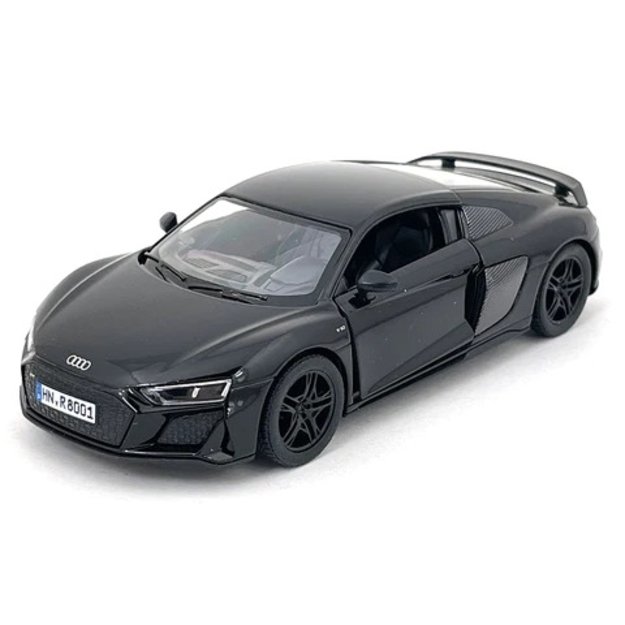 KiNSMART automobilis, 2020 Audi R8 Coupé, juoda