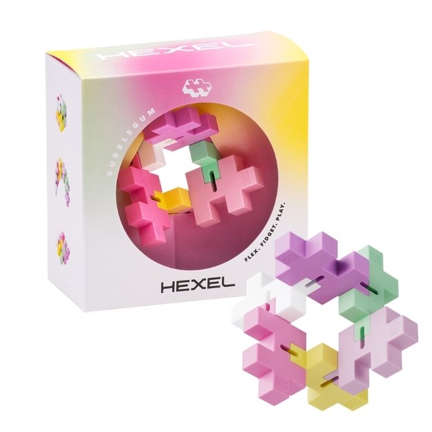 Plus Plus antistresinis žaislas, Hexel Bubblegum