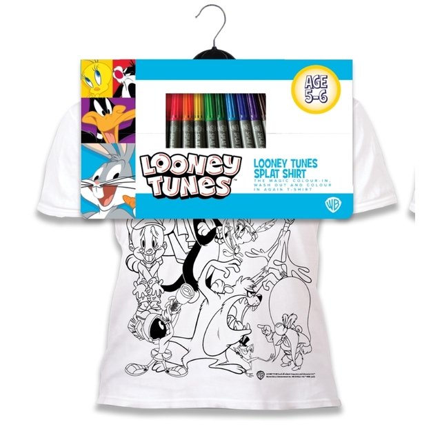 Splat Planet marškinėliai su flomasteriais, Looney Tunes