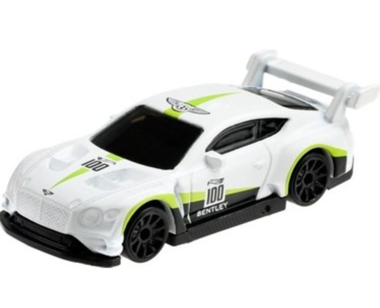 hot wheels 2018 bentley continental gt3 white